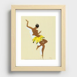 Josephine Baker dancing by Paul Colin  Recessed Framed Print