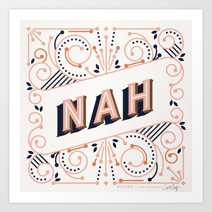 Nah – Peach Palette Art Print