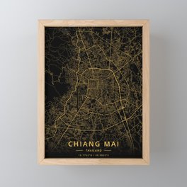 Chiang Mai, Thailand - Gold Framed Mini Art Print