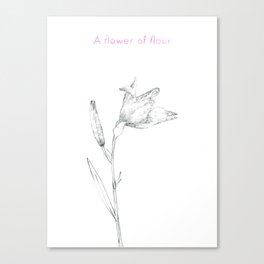 A flower of flour Canvas Print