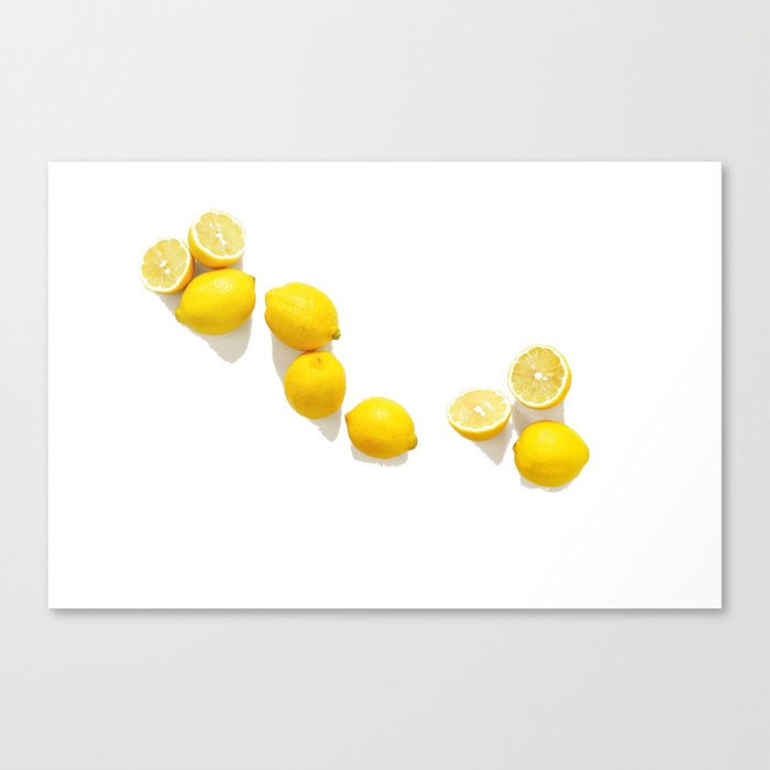 Fresh Lemons (Color) Canvas Print