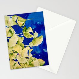 leaves in a puddle Stationery Card