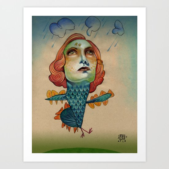 INTO THE STORM Art Print