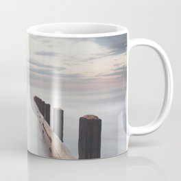 the ocean ... at peace with itself, the tide coming in as the sun sets. Coffee Mug
