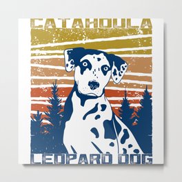 Catahoula Leopard Dog Gift Idea Metal Print