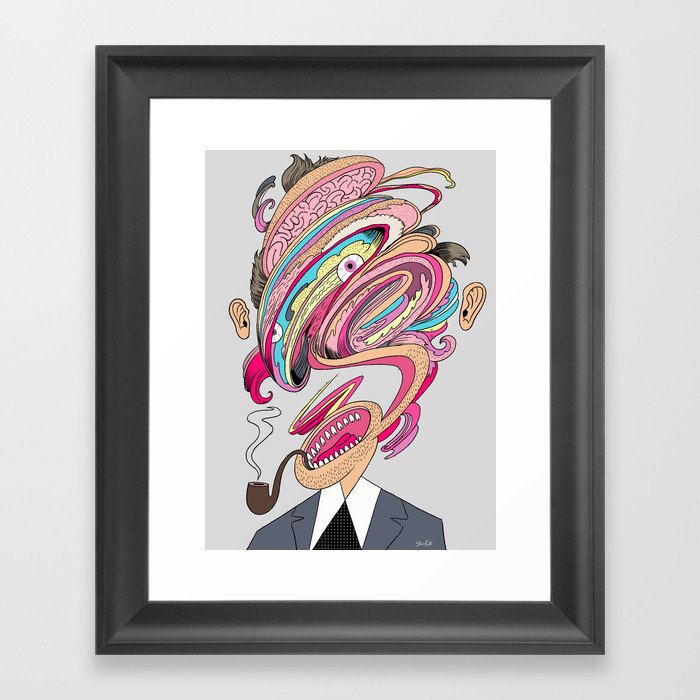 Mesh Head Framed Art Print