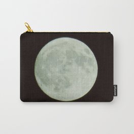 Bright white full moon with black sky Carry-All Pouch | Fullmoon, Space, Bright, Whitemoon, Photo, Nature, White, Moon, Blacksky, Color 