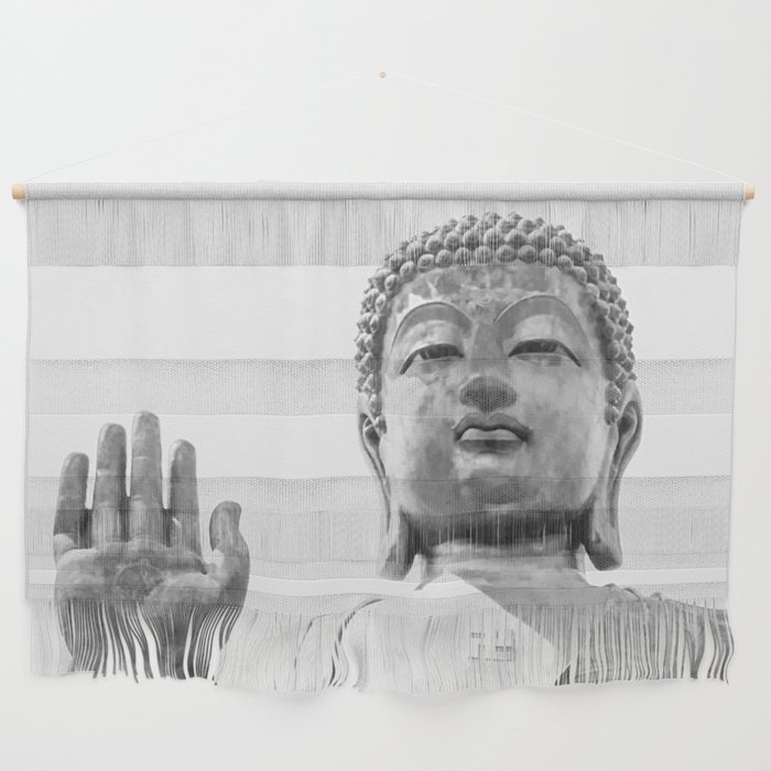 The Big Buddha in Black and White #decor #society6 #buyart Wall Hanging