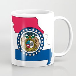 Missouri Map with Missouri Flag Coffee Mug | Lewisclark, Missouririver, Flags, Map, Unitedstates, Maps, Havocgirl, America, Graphicdesign, Missouri 