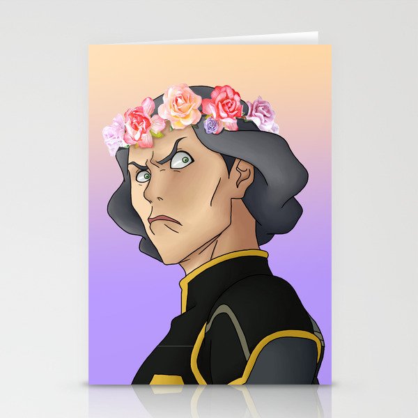 Lin Beifong - Flower Crown Stationery Cards