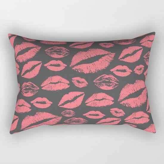 Lips 10 Rectangular Pillow