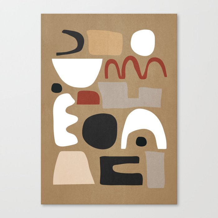 Abstract Shapes 5 Canvas Print By Thindesign
