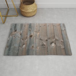 Brown Wooden Fence Rug