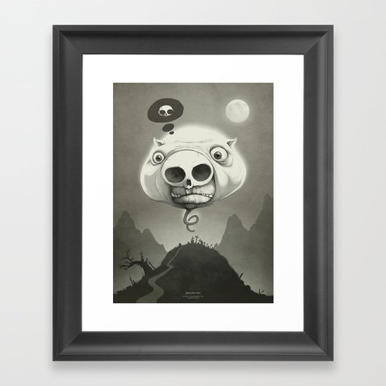 This is Hollow Pig! Framed Art Print