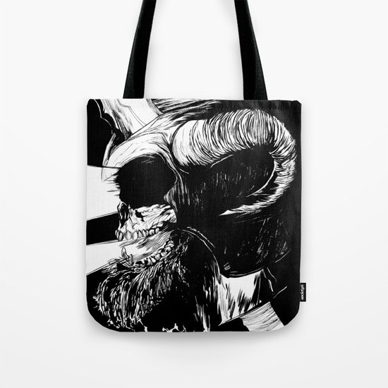 The Dead: Viking Skull of Power Tote Bag