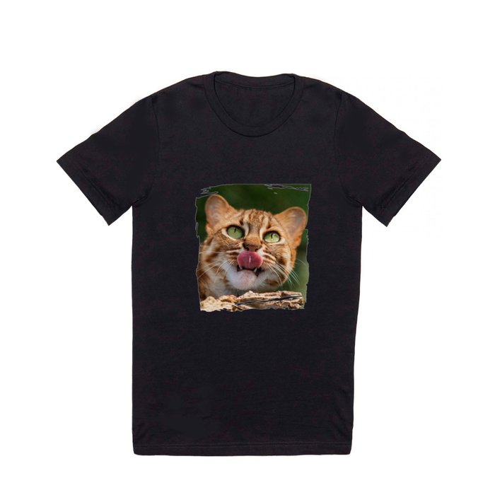 RUSTY SPOTTED CAT LICK T Shirt