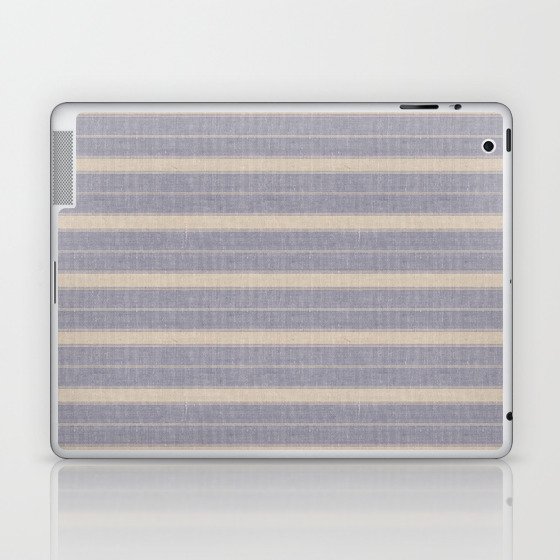 Farmhouse Ticking Stripe Laptop & iPad Skin