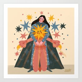 Hold Me Tight So I Can Shine Brighter  Art Print