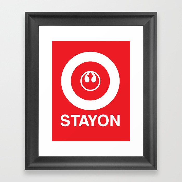 Stay On Target... Framed Art Print