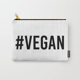 Hash Tag VEGAN Carry-All Pouch | Rights, Green, Vegan, Political, Vegans, Friendly, Ethical, Tofu, Environment, Animal 