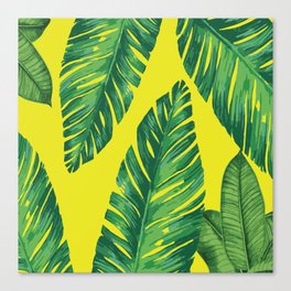 Tropical Hawaii Leaves Canvas Print