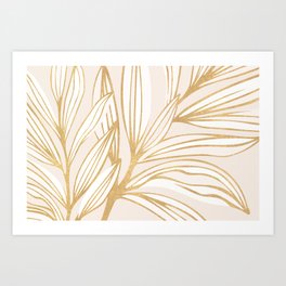 Gold Summer Meadow Art Print