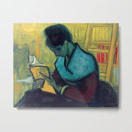 The Novel Reader by Vincent van Gogh, 1888 Metal Print | Vincent, Painting, Library, Decor, Reading, Forher, European, Books, Woman, Novelreader 