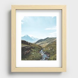 Beautiful day in the Swiss Alps Recessed Framed Print