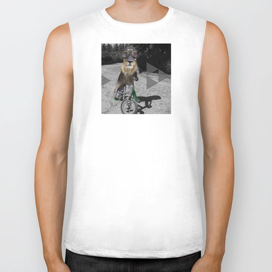 LaufRad Löwen Kind Collage Biker Tank
