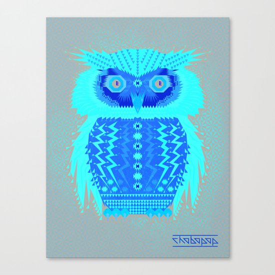 Geometric Owl Canvas Print
