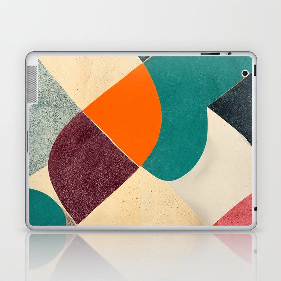 Mid-Century Cork Abstract Laptop & iPad Skin