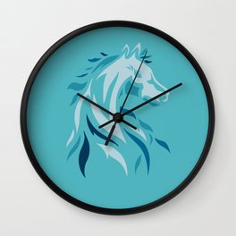 Horse Friend Tattoo - Color Illustration  -   Equestrian Amazing 00227 - decor design Wall Clock