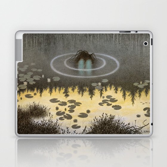  Nøkken (The Water Sprite) Theodor Kittelsen Laptop & iPad Skin