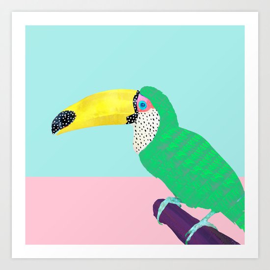 Chilling Toucan Art Print