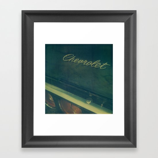 Chevrolet Polaroid Framed Art Print