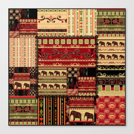 African patchwork. Canvas Print