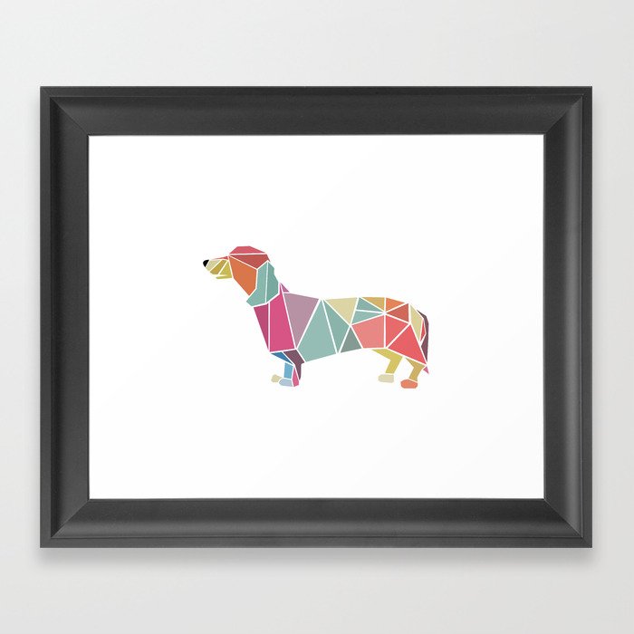 Sausage Dog Framed Art Print