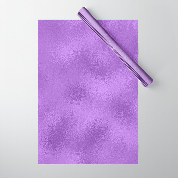 Purple Neon Glass Foil Modern Collection Wrapping Paper