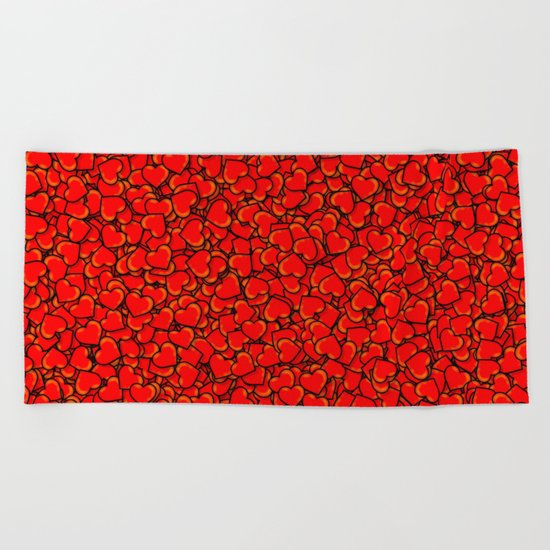 Heart Beach Towel