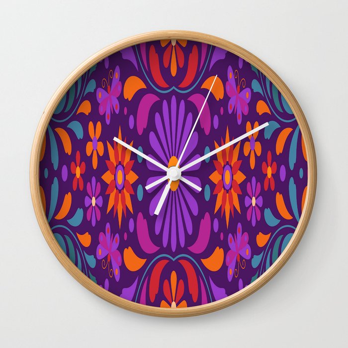 Mexican Otami Design Wall Clock