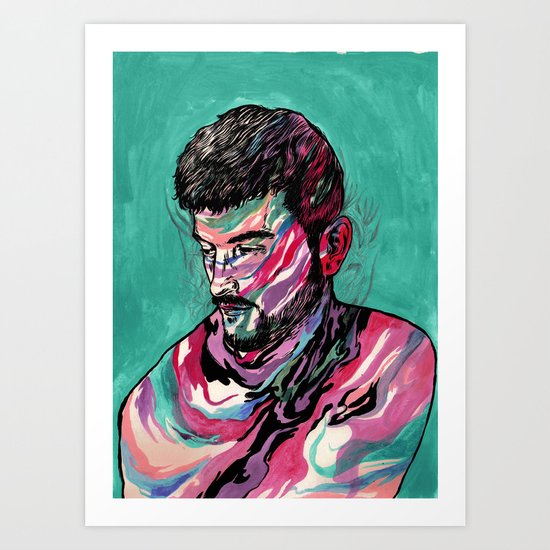 Few colors Left Art Print