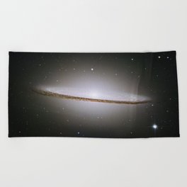 Sombrero Galaxy Hubble Telescope Image Beach Towel