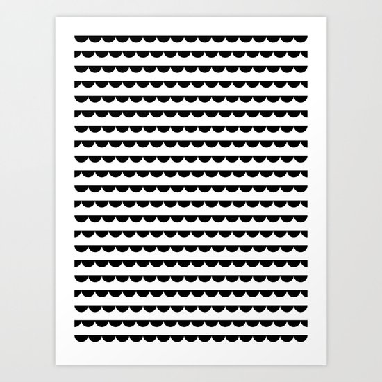 Scallops Art Print