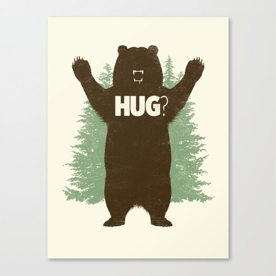 Bear Hug? Canvas Print