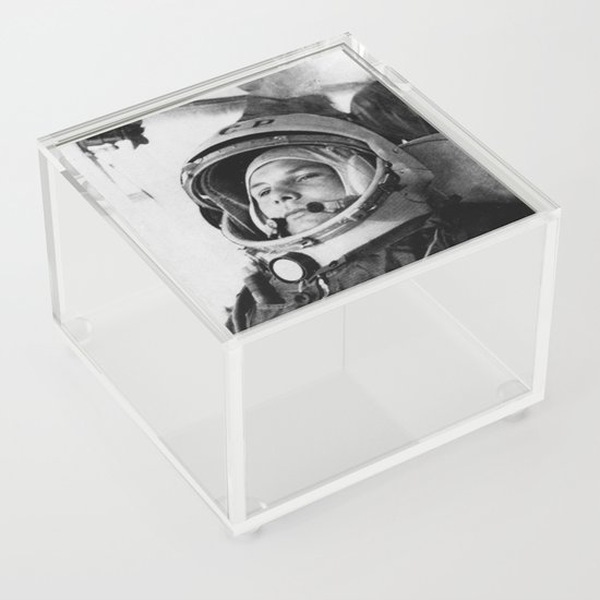 Yuri Gagarin Poster Vostok space USSR Acrylic Box by ...