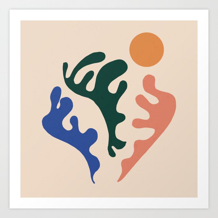 New day contemporary matisse Art Print
