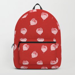 Tulip Blush Backpack | Flowers, Tulip, Spring, Design, Floral, Ink Pen, Red, Bloom, Simple, Elegant 