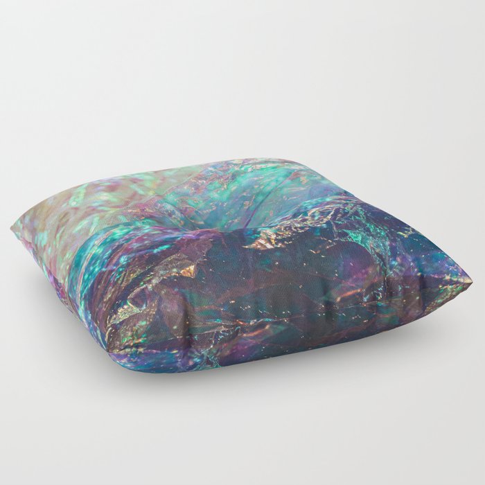 Prismatic Iridescent Cellophane VII Floor Pillow