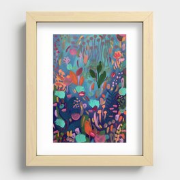 Floral Abstraction Recessed Framed Print