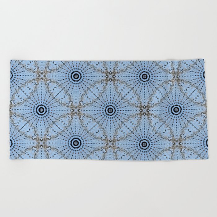 Safety net in the sky Beach Towel